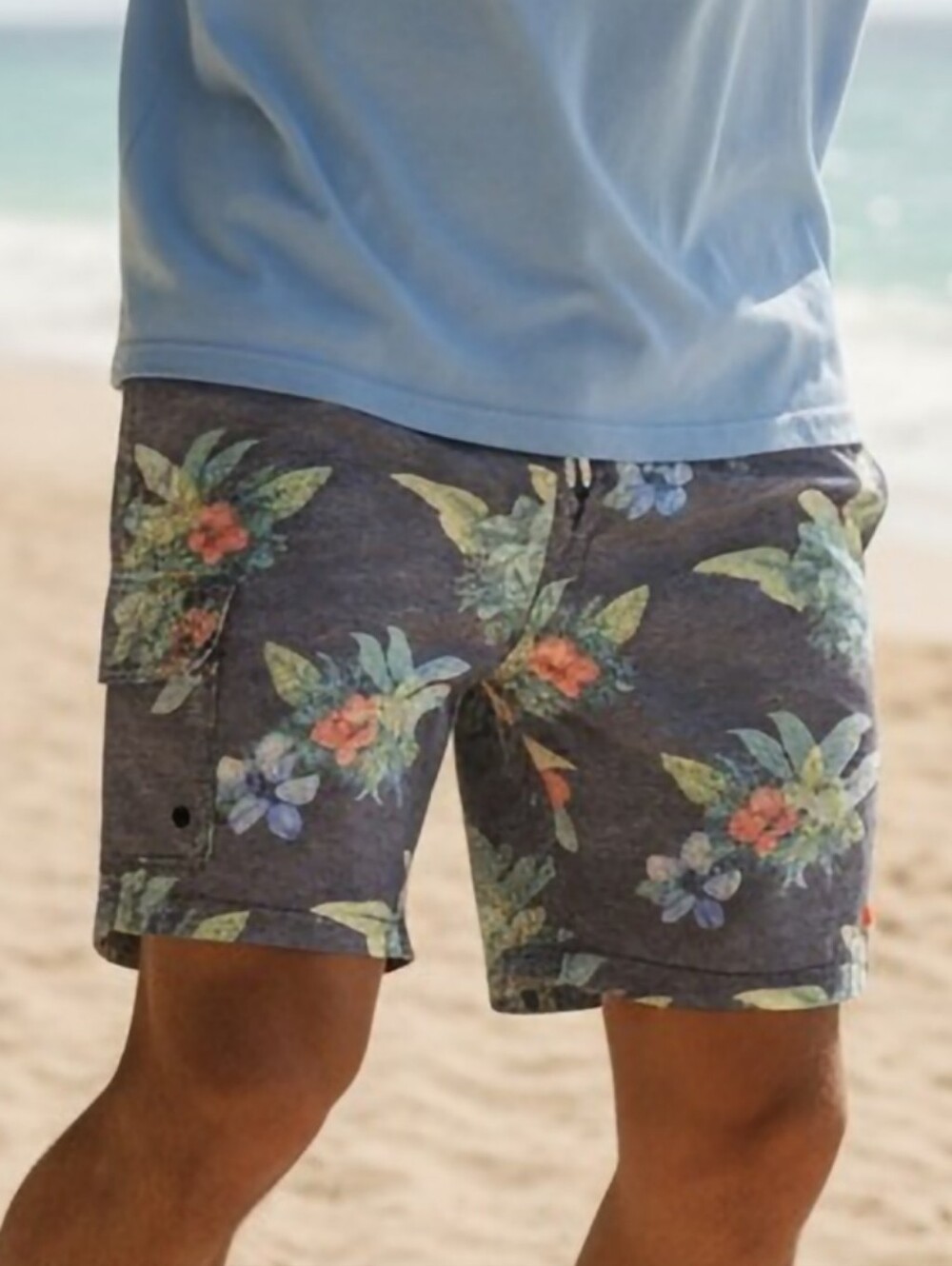 Tommy Bahama Relax Men's Floral 4 Pocket Velcro Drawstring Swim Trunks Size 2XL